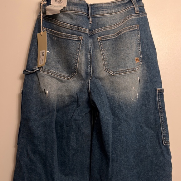 Miss Me Blue Distressed Jean Shorts - Picture 5 of 5